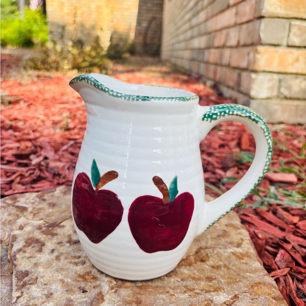 Apple Design Ceramic Pitcher